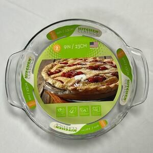 Corning Glass Pie Pans Plates Kitchen Classics 9 Inch Glass Ovenware Collection